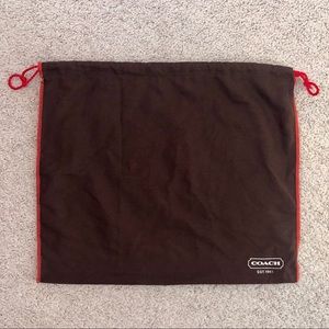 Authentic Coach Brown Dust Bag